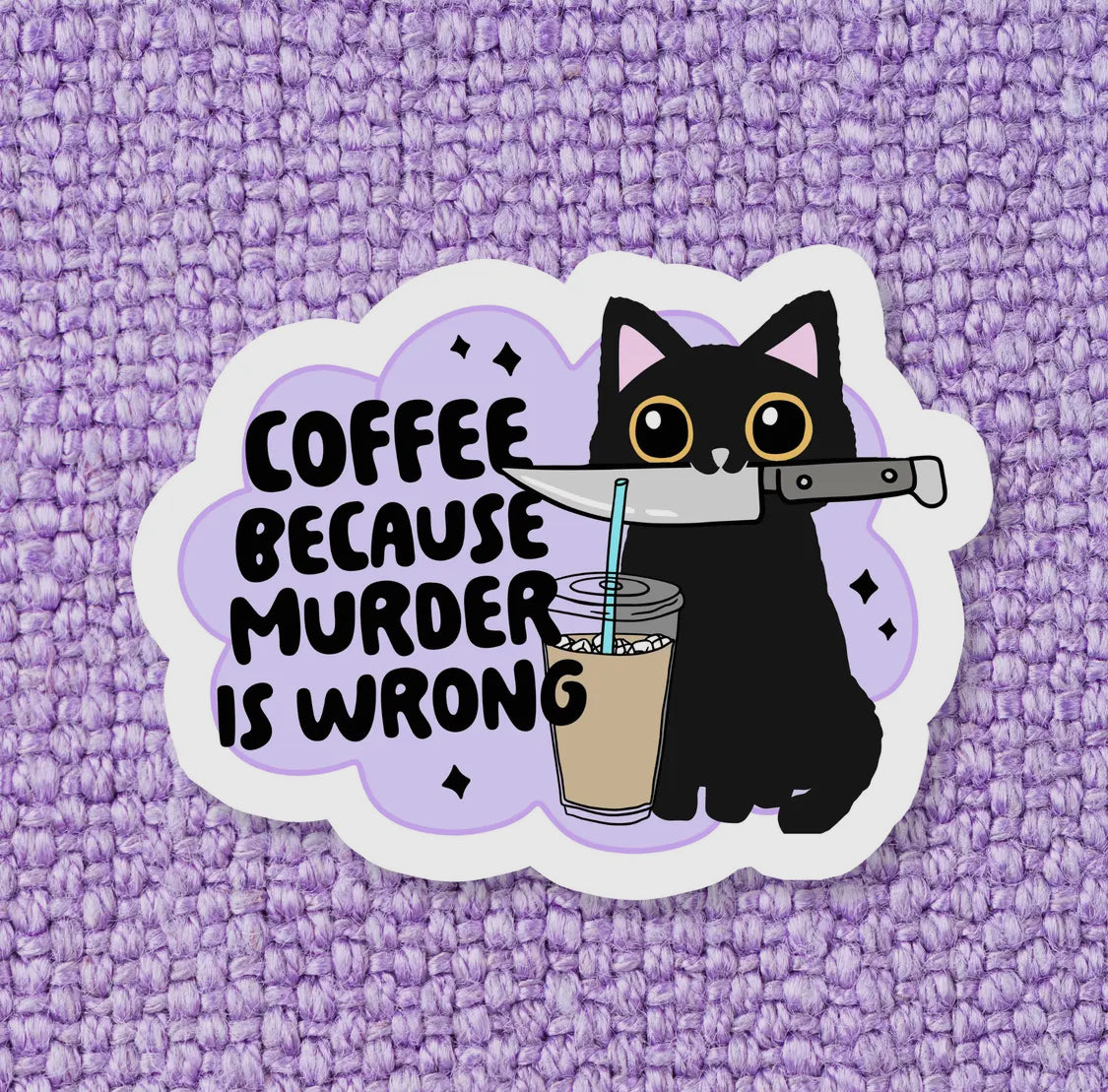 Murder is wrong sticker